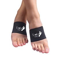 Compression Copper Arch Support - 2 Plantar Fasciitis Braces/Sleeves, Sunany Foot Brace for Foot Care/Flat Feet/Heel Spurs/and High Arch Pain (1 Pair Black - One Size Fits All)