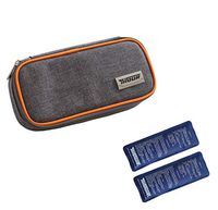 Portable Insulin Cooler Bag Diabetic Organizer Medical Travel Cooler Pack + 2 Ice Packs