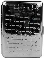 Silver Loops (14 Kings) Metal-Plated Elastic Bands Cigarette Case & Stash Box
