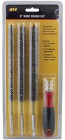 IPA Tools 8083 9" Stainless Steel Bore Brush Set with Driver Handle