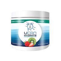 UCAN Hydrate Electrolyte Drink Mix Jar - Kiwi-Strawberry, Sugar Free, 0 Carbs, 0 Calories, Gluten-Free, Non-GMO, Vegan, with 5 Key Electrolytes, (30 Servings)