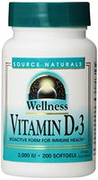 Source Naturals Wellness Vitamin D-3, Bioactive Form for Immune Health