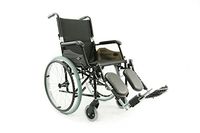 Karman Healthcare Wheelchair with Quick Release, Axles and Elevating Legrest, Black, 24 Pound