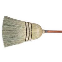 Wilen 5-Stitch Blend Corn Fiber Bristle Warehouse Blend Broom Brown, 56" Length | 1 Each