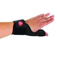 Cramer Moldable Thumb Spica, Moldable Thermoplastic Stay, Splint Immobilizer for Thumbs, Recovery from Broken, Fractured, or Sprained Thumb, Adjustable Support for Custom Fit, Black - X-Large