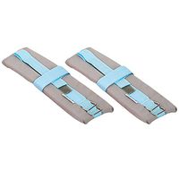 Ibnotuiy 2Pcs Medical Restraints Patient Hospital Bed Quick-Release Limb Holders for Hands Or Feet Universal Constraints Control (Gray)