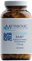 Metabolic Maintenance BAM Balanced Amino Maintenance - Amino Acid Complex for Energy + Brain Support (180 Capsules)