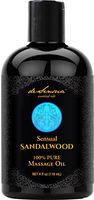 Premium Sensual Pure Sandalwood Massage Oil by deSensua - Relaxing and Erotic Aromatherapy, Sensitive and Stimulating Essential Oils, Increases Comfort and Pleasure, Ideal Gift For Couples