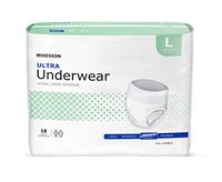 McKesson Ultra Disposable Underwear UWBLG, Large, 72 Ct