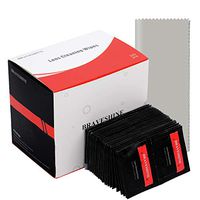 BRAVESHINE Screen Cleaning Wipes - Pre-Moistened Lens Wipes - Lens Cleaner for Eyeglasses Glasses Camera TV Keyboards Tablet Phone Watch - 240 Pack Individually Wrapped Lens Cleaning Wipes + 1 Cloths