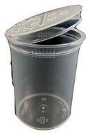 12 -Clear Biodegradable - Transparent Squeeze Top 30 DRAM Containers + One Clear 4 DRAM for Medicine, RX, Prescription, Pills, Coin, Food, Hobby, Craft Or Misc. Storage