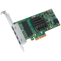 Intel Ethernet Server Adapter I350-T4 - PCI Express 2.1 x4 - 4 Port(s) - 4 x Network (RJ-45) - Twisted Pair - Low-profile, Full-height - Bulk I350T4V2BLK OEM (IntelI350T4V2BLK )