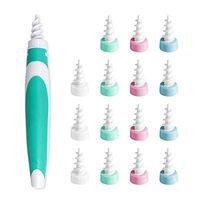 Ear Wax Cleaner, Earwax Remover Spiral Ear Wax Removal Tool Kit with 16 Safe Soft Silicone Replacement Tips for Kids, Adults, Elder, New Ear Pick System Improves Effect of Ear Removal Drop