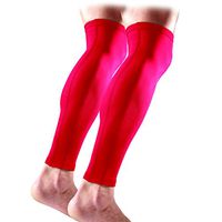 McDavid Compression Leg Sleeves (Pair), Scarlet, Small