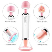 Powerful Clitorials Sucking Simulation Vibrate Toy Oral Tongue Stimulator Waterproof 12 Sucking Vibration Wand, Soft & High Speed Clitorial Sucking Toy for Female,T-Shirt