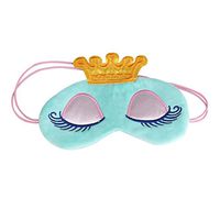 Eye Mask,Putars Fashion Cute Eyes Cover Crown Style Travel Sleeping Blindfold Shade Eye Mask (Light Blue)