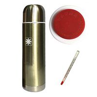 WANG 36HOURS Insulin Cooler Travel Case 2-8℃ Small Medicine Cooler Reefer Insulin Cooler Cup for Home,Travel, Camping,Redcupcover+Thermometer