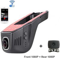 ShiZhen Hidden wifi Dash Cam car dvr Dual camera front and rear 1080p+1080p Full HD 170+170 Degrees Wide Angle, WDR WiFi Dashboard Camera, Night Vision, Loop Recording,Parking Monitor,Motion Detection