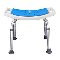 Li Jing Firm Bathroom Stool Aluminum Shower Chair Elderly Bath Chair Toilet Shower Chair Pregnant Bathroom Stool Non-slip Bath Stool Super Bearing Capacity
