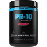 DEDLift PR-10 Post-Workout Recovery Drink with Creatine, Leucine & Betaine, Watermelon Slushie, 30 Servings