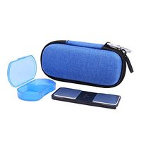 Hard Case for AliveCor Kardia Mobile Wireless 6-Lead ECG/EKG Monitor with Pill Organizer by Anellosi (Blue)
