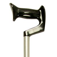 PCP Adjustable Cane, Orthopedic Grip Handle, Lightweight Aluminum, Silver Frost, Large Grip