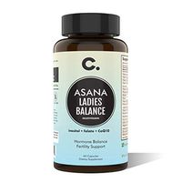 Asana LadiesBalance by CHIOMA Nutrition Women's Hormone Balance Multivitamin Vitex + Maca + Shatavari + Myo-Inositol + Free Eating for Balanced Hormones Plan