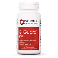 Protocol For Life Balance - GI Guard PM - PepZin GI, Melatonin, L-Tryptophan and B Vitamins to Support Gastrointestinal Health, Healthy Intestinal Lining - Use with GI Guard AM - 60 Veg Capsules