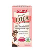 CATALO - Prenatal Algae DHA Drops, Pregnancy Support for Healthy Development of Growing Babies, Vegetarian DHA, Glass Dropper, 1 Fl.oz …