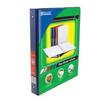 Bazic 1"" Blue 3-Ring View Binder with 2-Pockets Case Pack 12 Computer, Electronics