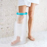 Waterproof Leg Cast Cover for Shower, Waterproof Cast Protector Bag for Bath, Watertight Plastic Protection Reusable Seal for Broken Leg Knee Foot Ankle Wound -Adult Leg Size(24 Inches)