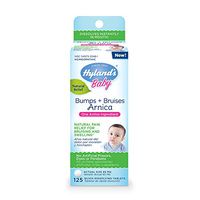 Hyland's Baby Bumps + Bruises Arnica, Natural Pain Relief for Bruising and Swelling, 125 Tablets