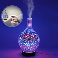 3D Essential Oil Diffuser Cool Mist Humidifier Ultrasonic Aromatherapy Diffuser with 7 Color Changing LEDs Night Light,Waterless Auto-Off for Home,Office,Yoga,Baby,Sleep,Gift