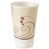 SOLO. Cup Company Symphony Design Trophy Foam Hot/Cold Drink Cups, 16oz, 50/Pack, 15 Packs/Carton (X16J8002)