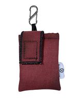PumpCases Designer Insulin Pump Case with NiteIze S-Clip (Med. 670G, Burgundy w/Clip)