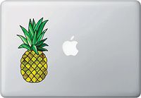 Yadda-Yadda Design Co. Pineapple Stained Glass Style - Laptop | MacBook | Computer - Vinyl Decal Sticker 2015 (3" w x 6" h) (Medium, Yellow-Green)