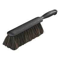 Carlisle 3622503 Flo-Pac Plastic Handle Counter Brush, Horsehair Blend Bristles, 2-1/2" Bristle Trim, 8" Length, Black