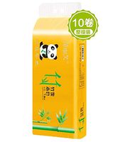 Katewolf Silky & Smooth Paper Tissue Thickened Paper Roll Household Paper Professional Series Toilet Paper Bath Tissue Roll, Skin-Friendly Comfortable (10 Rolls- C)