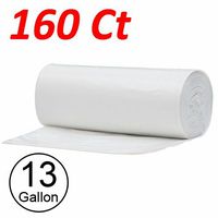 Wideskall 13 Gallong Kitchen Garbage Trash Bag Transparent - Pack of 160