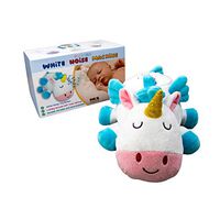 Paros Products White Noise Machine for Baby’s Nursery | Fun Unicorn Plush Stuffed Animal with Night Light and Projector with Moon and Star Design | Plays White Sound, Lullabies and Nature Sounds Audio
