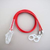 BTE Hearing Aid Clips Safety Protection Rope Anti-Lost Cord for Children & Adults (Red)