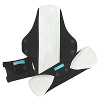 Charlie Banana Regular Feminine Pads Black 3 Pads 1 Tote Bag