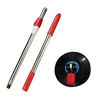 heavKin Spin Mop Handle Replacement for 360 Degrees Floor Mop No Foot Pedal + Mop Plastic Head (Black)