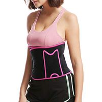 Sunshay Professional Waist Support Fitness Sports Belly Belt Lumbar Brace for Men Women,Adjustable Gym Body Shaping Lumbar Belt with Pocket,Breathable and Reusable