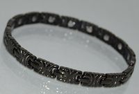 Energy Power Titanium Bracelet with Strong Magnet Stones (Link Removal Tool Included)- Free “LED Flashlight with Key Chain” with Your Order- 210BR