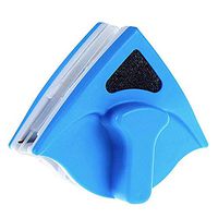 Double-sided Window Cleaner Glass Wiper, High-end Home Automatic Window Cleaning Robot, Detachable Wipe/scraping Synchronous Double-sided Window Cleaner (Color : Blue, Size : 5-15mm)