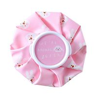 Anytec Cute Printed Reusable First Aid Ice Pack Insulated Hot Water Bag or Ice Bag Cold Compress Treatment for Fevers, Injuries, Sports Recovery, Pain Relief (Pink Dog)