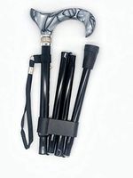 Classy Walking Canes CWC4355BKD Folding Rhinstones & Pearl Cane - Black, 33-37” Adjustable Height, Foldable Cane with Aluminum Shaft. Functional Grip Canes