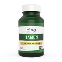 Jamun Extract (Eugenia Jambolana/Black Plum) Bitters 5% | Ayurvedic herb for Sugar Metabolism | Herbal Supplement to Improve Digestion | Control Blood Sugar Level Veg Capsules 60 Count (450mg)