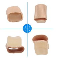 ColorfulLaVie Hallux Valgus Orthosis Silicone Elastic Thumb Tube Corn Pads Toe Separator Foot Care Tool